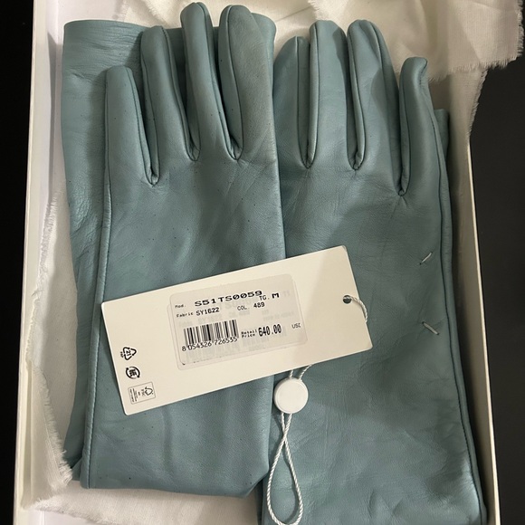 Maison Margiela - Four Stitches Gloves (Blue) - Picture 6 of 10